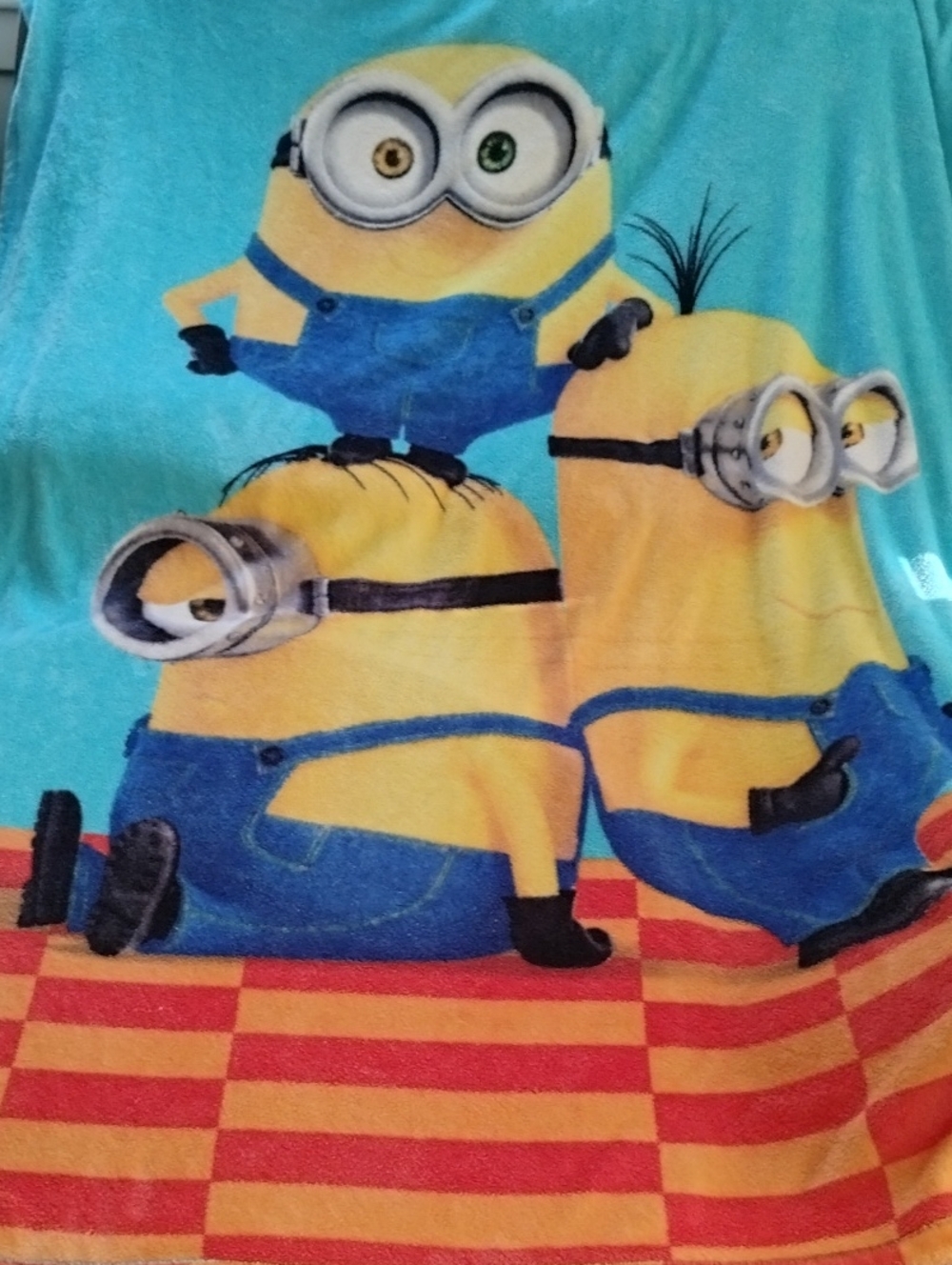 Blue & Yellow Minions Oversized Throw Blanket Fleece 59x78inches